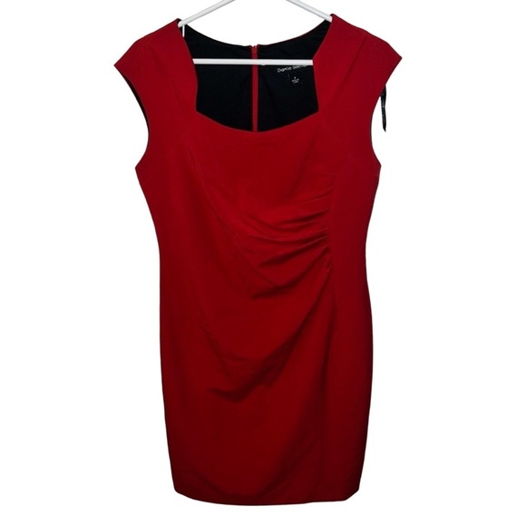 Red Mini Dress with Chic Style 6 - Picture 1 of 8